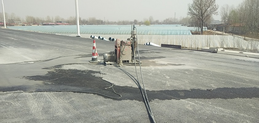 蒙自道路回填土下沉注浆